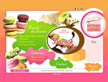 Tablet Screenshot of macarons-gourmands.fr
